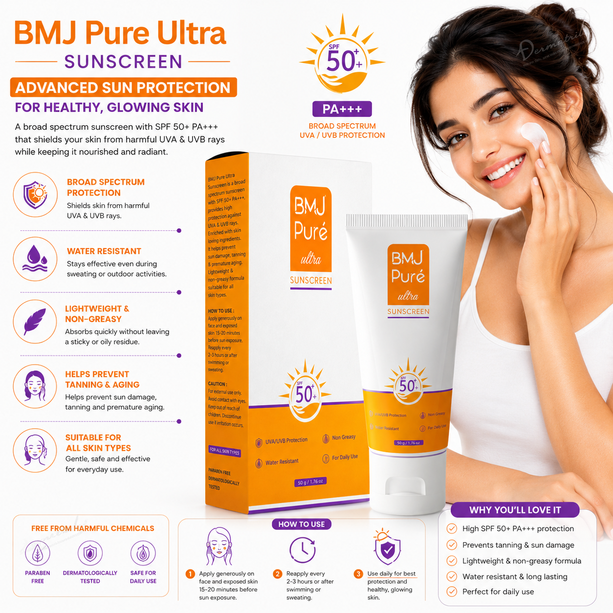 BMJ Pure Ultra Sunscreen SPF 50