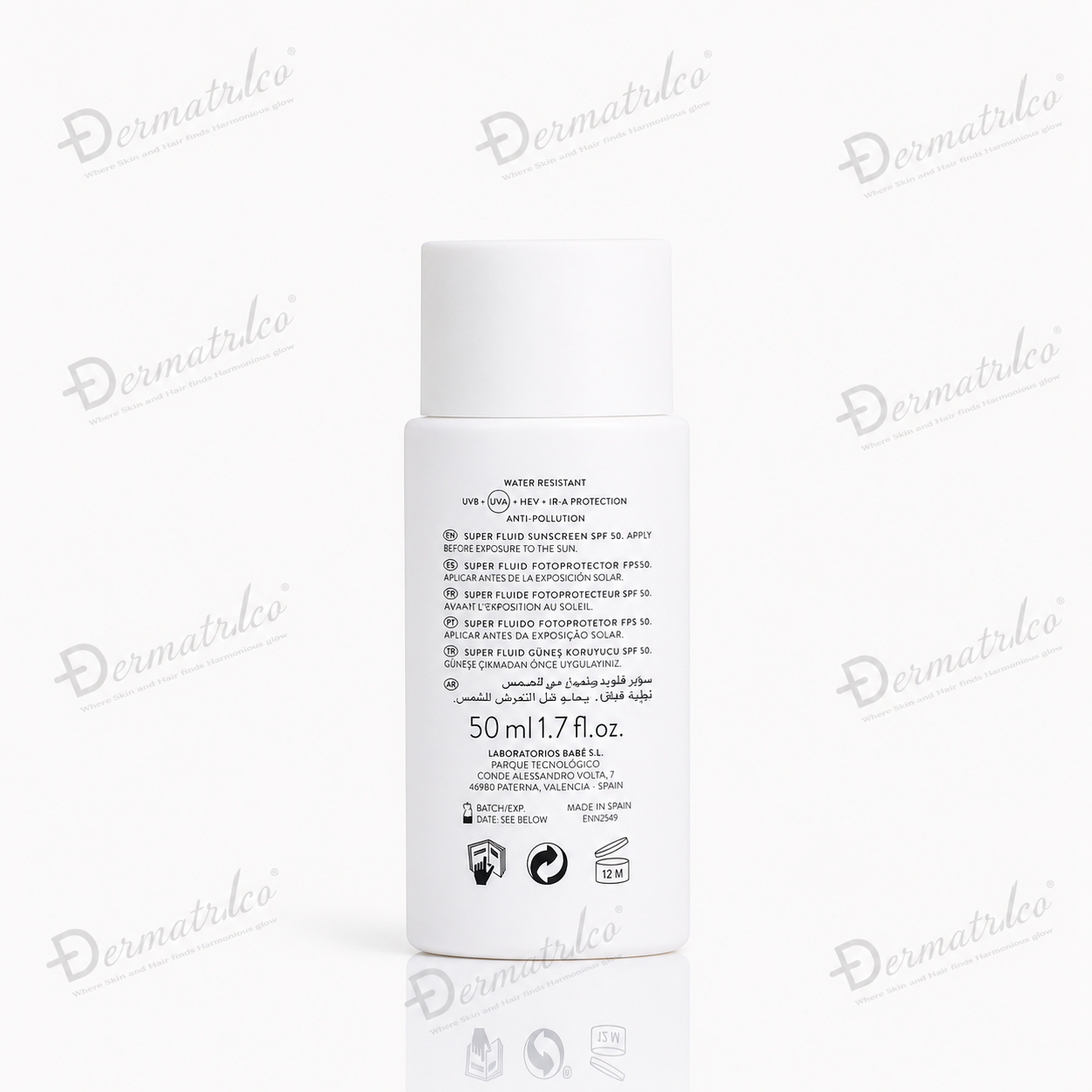 Babe super fluid SPF 50 high protection facial sunscreen 