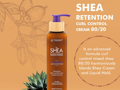 Beauty Garage Pure African Shea Butter Retention Treatment Curl Control Leave-In Moisturizer