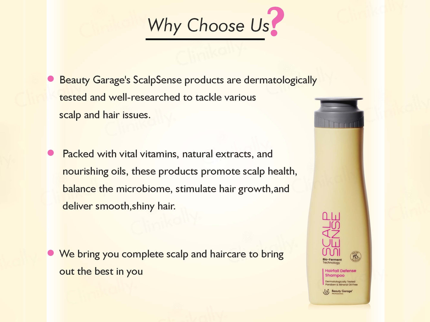 Beauty Garage Scalp Sense Hairfall Defense Shampoo