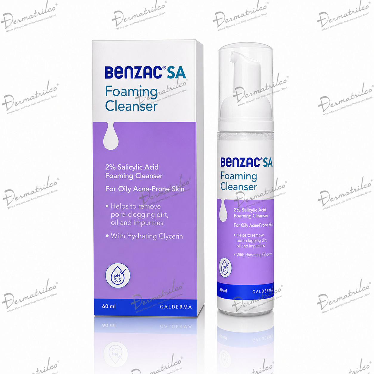Benzac SA Foaming Cleanser For Oily Acne Prone Skin