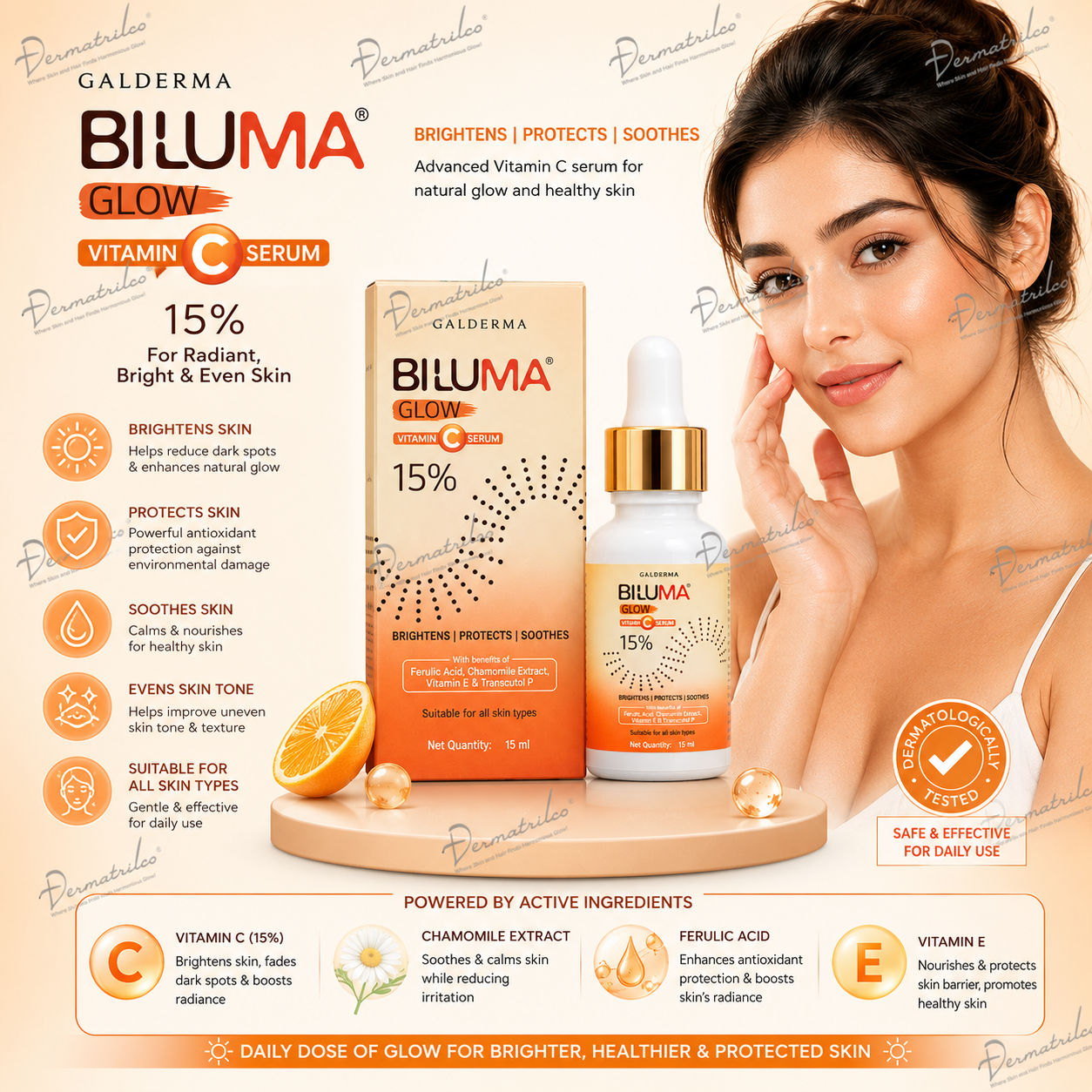 Biluma Glow 15% Vitamin C Face Serum