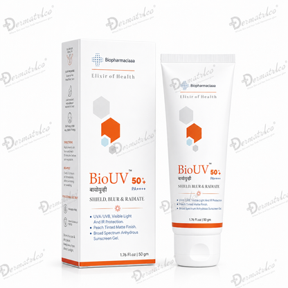 BioUV Sunscreen Gel SPF 50+ PA++++(Peach+Tinted +Matte) 
