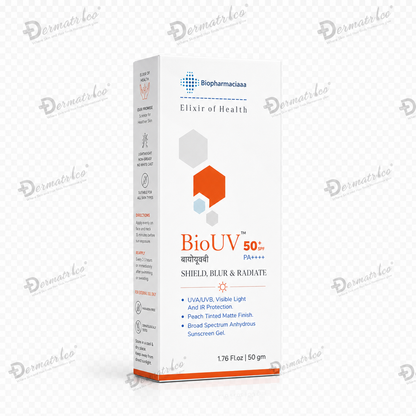 BioUV Sunscreen Gel SPF 50+ PA++++(Peach+Tinted +Matte) 