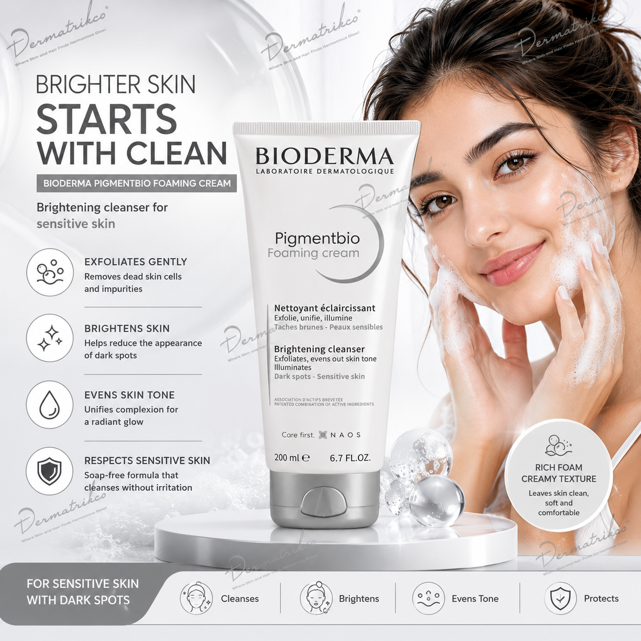 Bioderma Pigmentbio Foaming Cream Cleanser