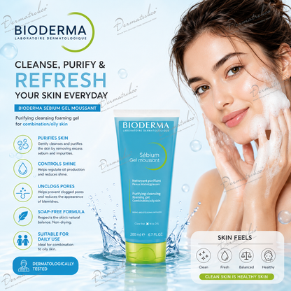 Bioderma Sebium Gel Moussant Cleansing Foaming Gel