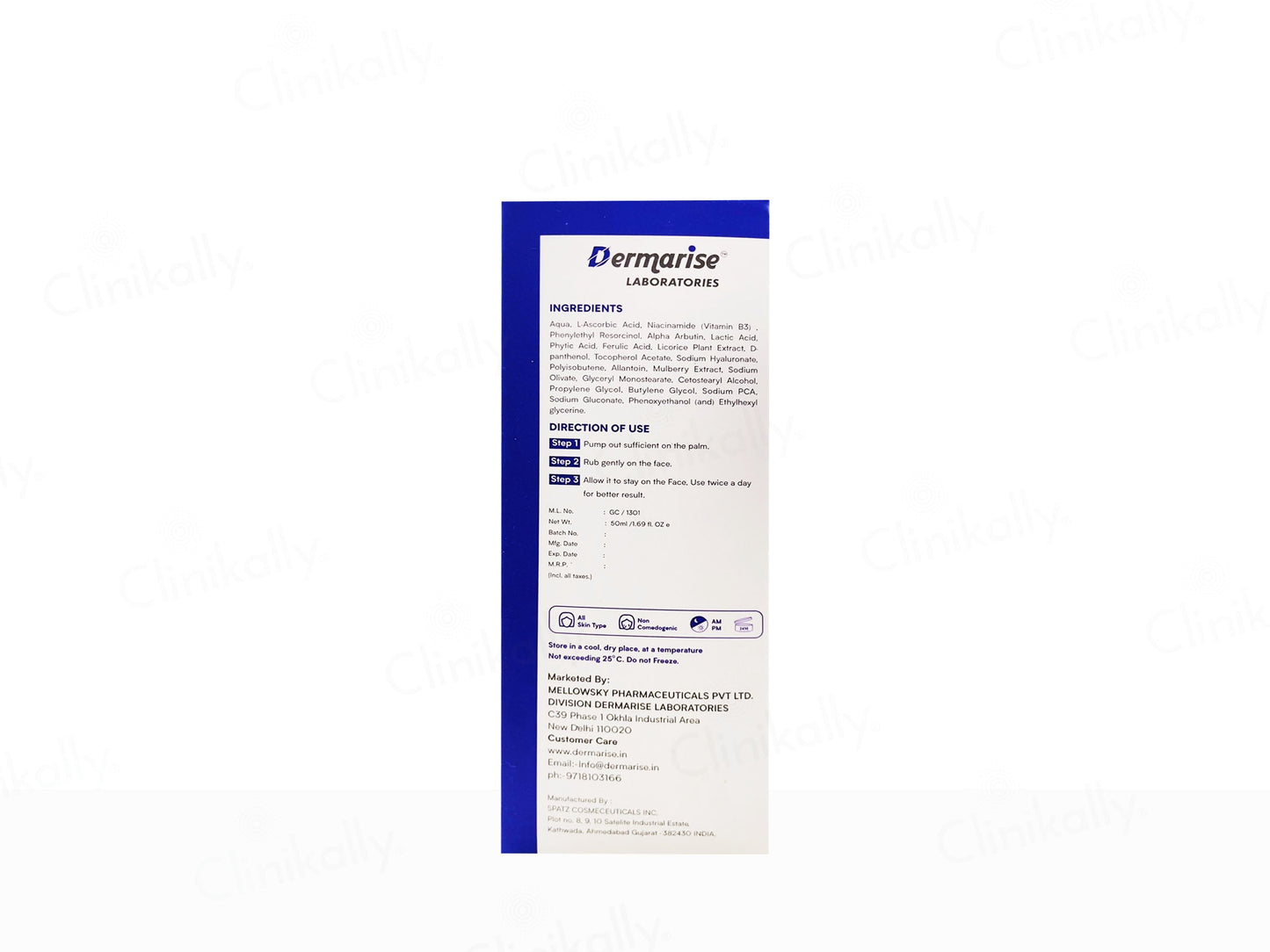 Dermarise Biomelin De-Pigmentation Serum