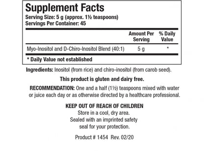Biotics Research Balanced-B8 Myo-Inositol and D-Chiro-Inositol Dietary Supplement