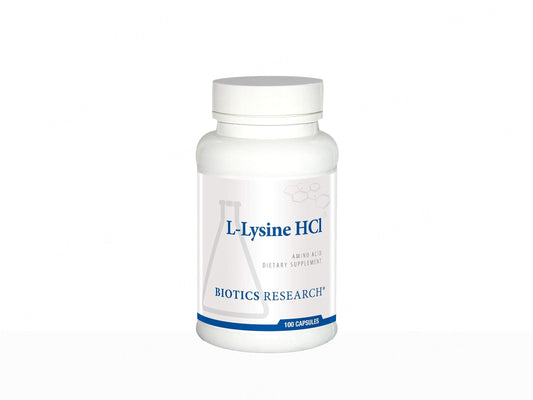 Biotics Research L-Lysine HCl Amino Acid Dietary Supplement Capsule