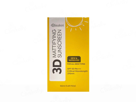 Blisskin 3D Mattifying Sunscreen SPF 50 PA+++