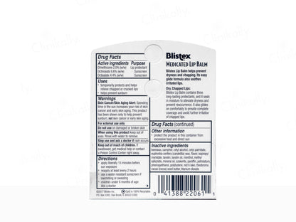 Blistex Medicated Lip Balm SPF 15