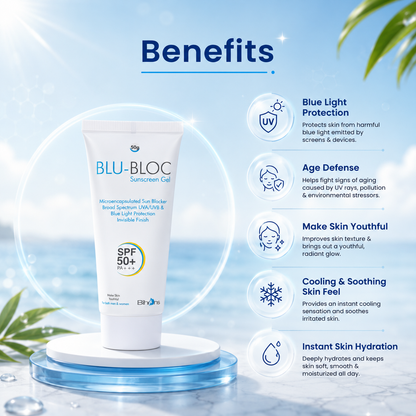 Blu-Bloc Sunscreen Gel SPF 50 PA+++