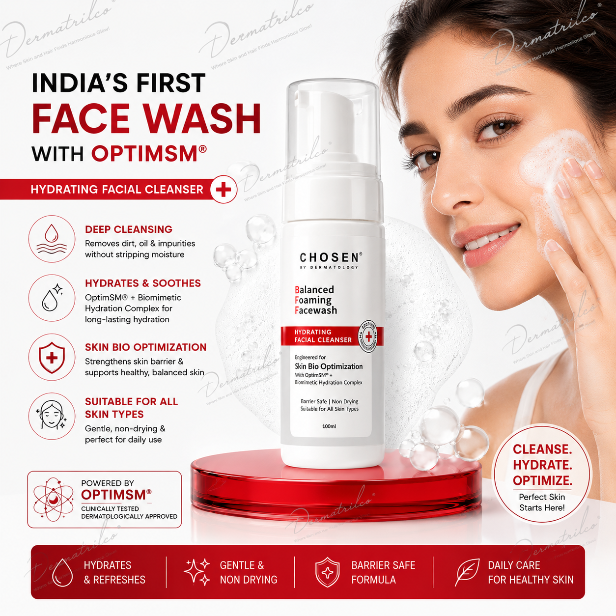 CHOSEN Balanced Hydrating Foaming Facewash