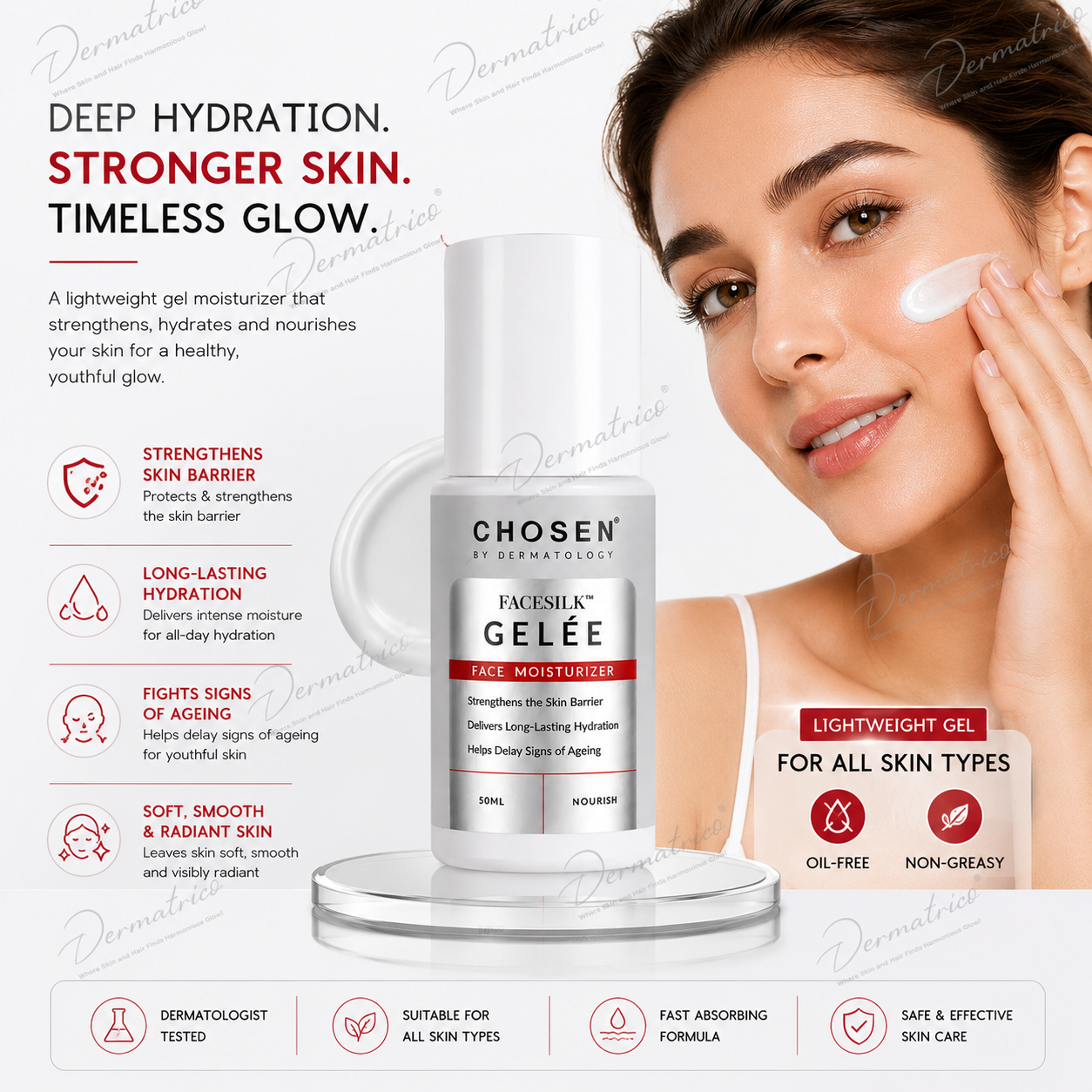 CHOSEN FACESILK Gelée Face Moisturizer
