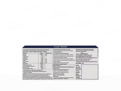 CoQ Man Nutraceutical Tablet For Adult Men