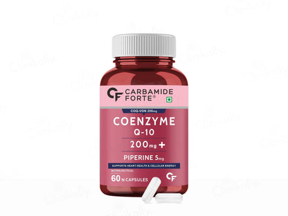 Carbamide Forte Coenzyme Q10 200mg + Piperine 5mg Capsule