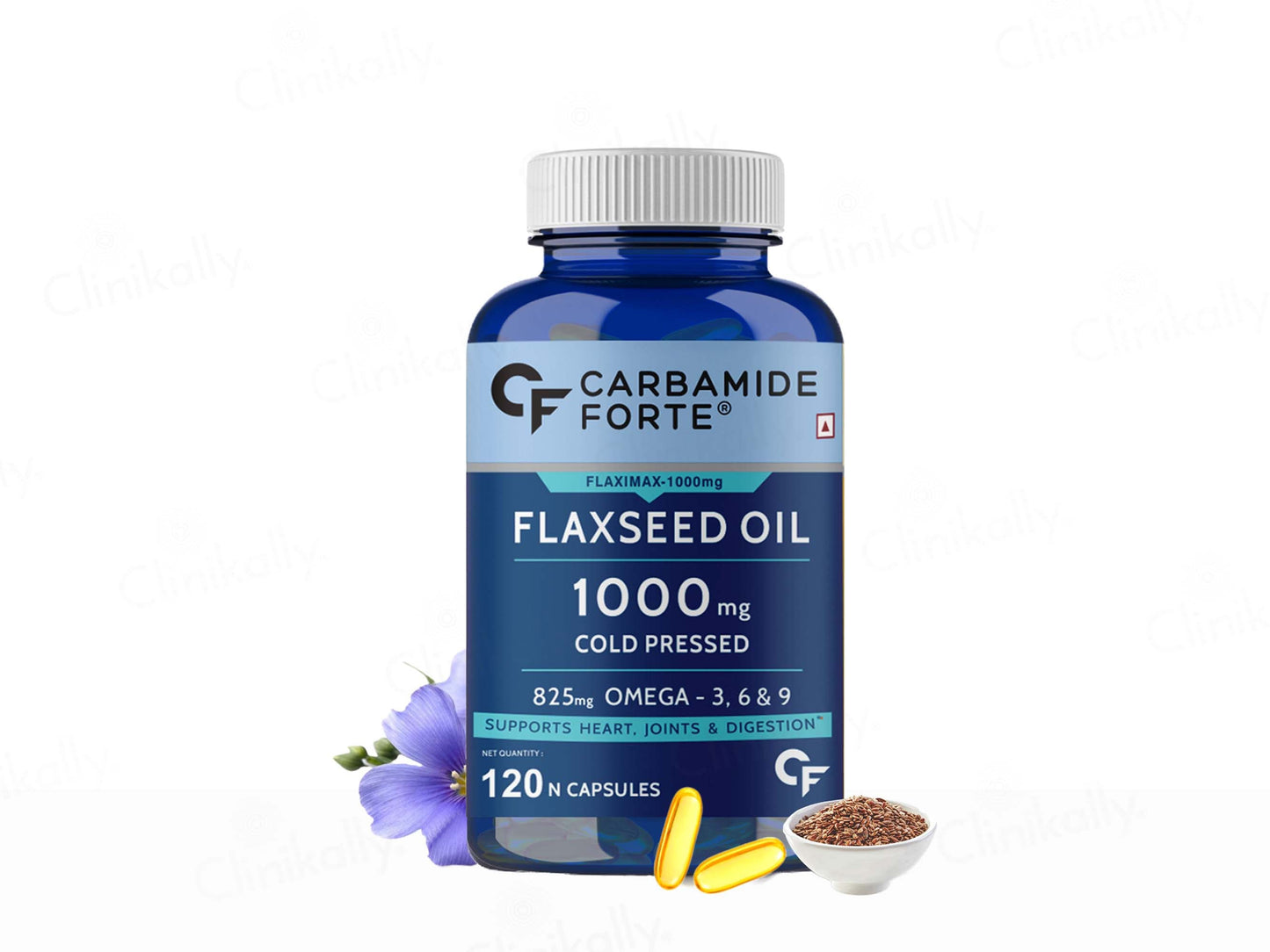 Carbamide Forte Cold Pressed Flaxseed Oil 1000mg Capsule