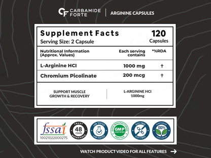 Carbamide Forte L-Arginine 1000mg Capsule