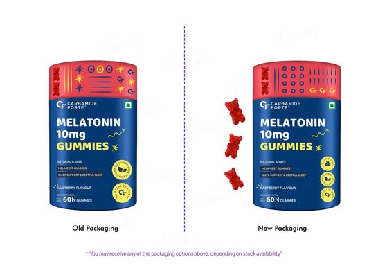 Carbamide Forte Melatonin 10mg Gummies - Raspberry Flavour