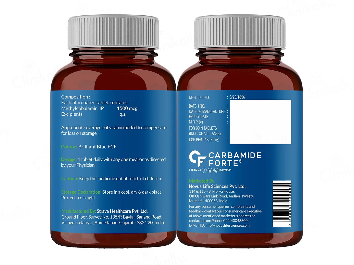 Carbamide Forte Methylcobalamin 500mcg Tablet