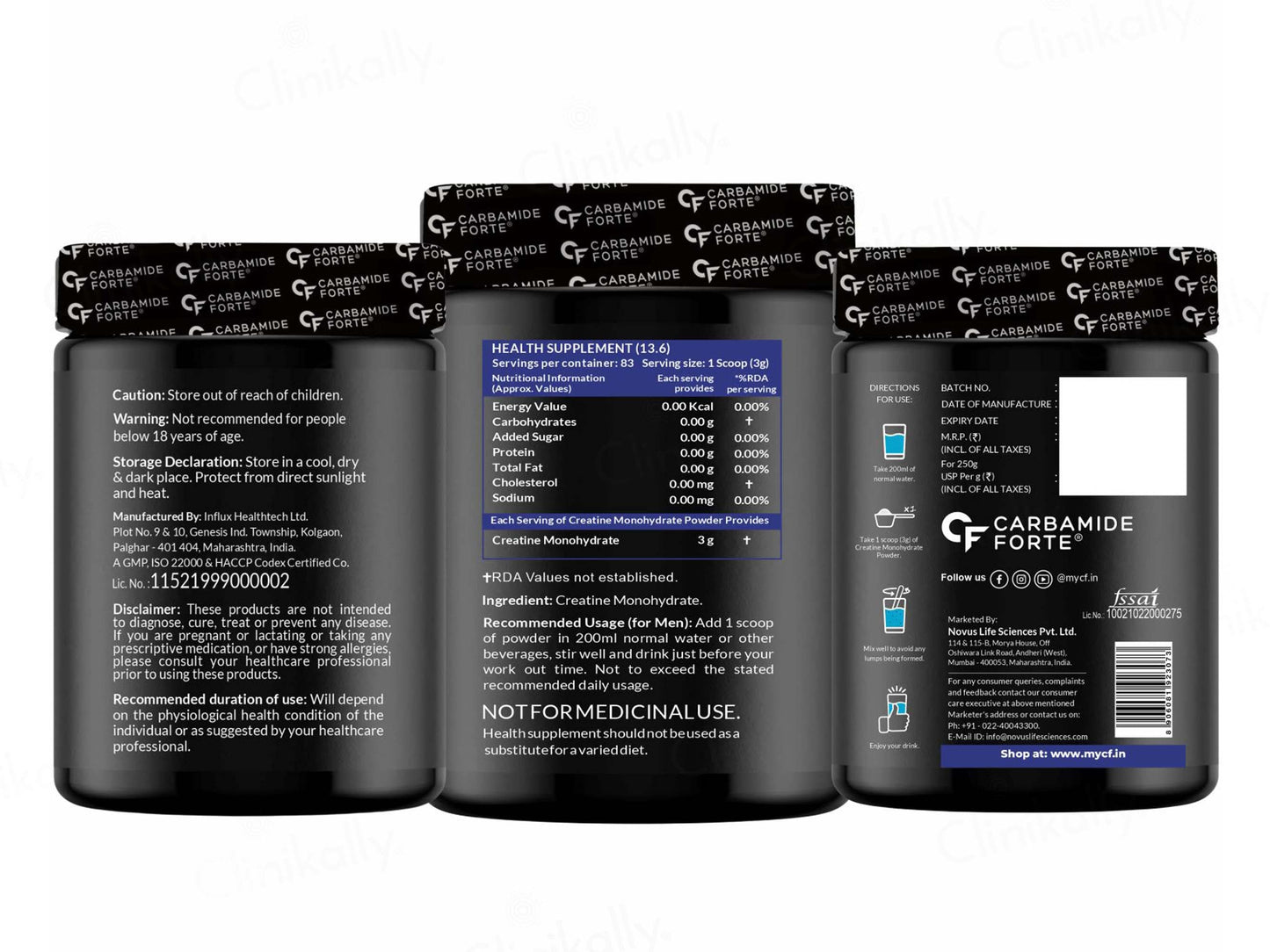 Carbamide Forte Micronised Creatine Monohydrate Powder