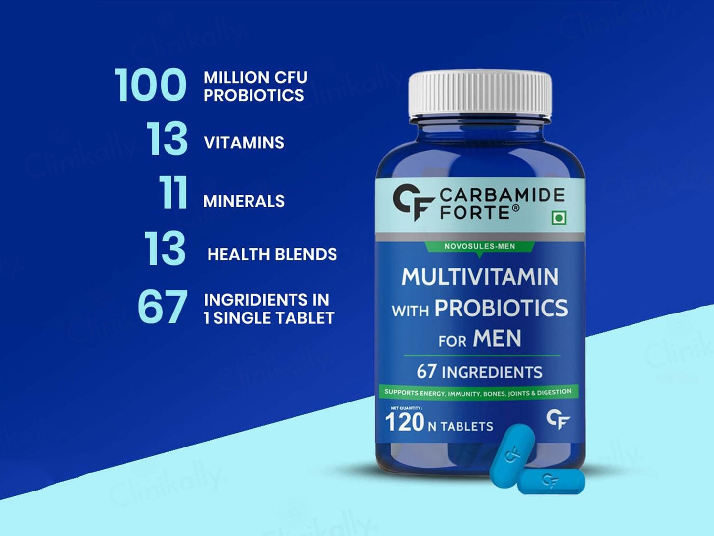 Carbamide Forte Multivitamin With Probiotics Tablet For Men