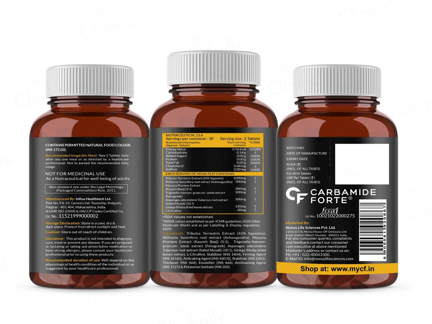 Carbamide Forte Testo-7X Nutraceutical Tablet For Men