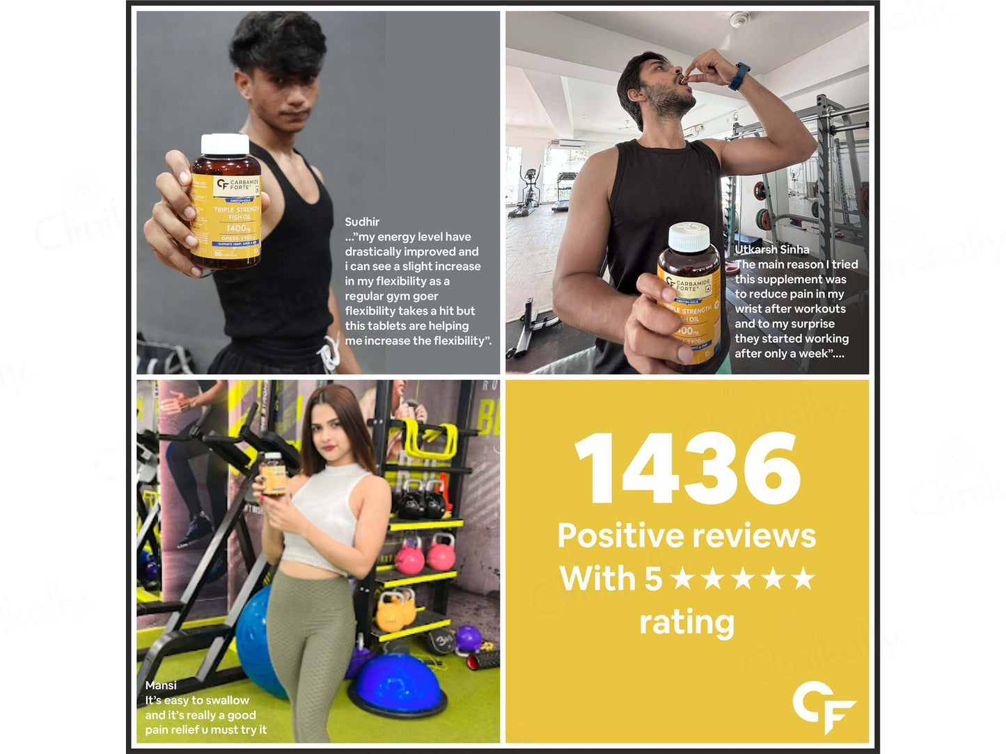 Carbamide Forte Triple Strength Fish Oil 1400mg + Omega 3 Capsule