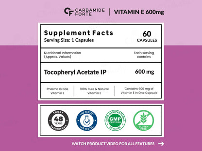 Carbamide Forte Vitamin E 600mg Capsule