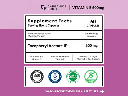 Carbamide Forte Vitamin E 600mg Capsule