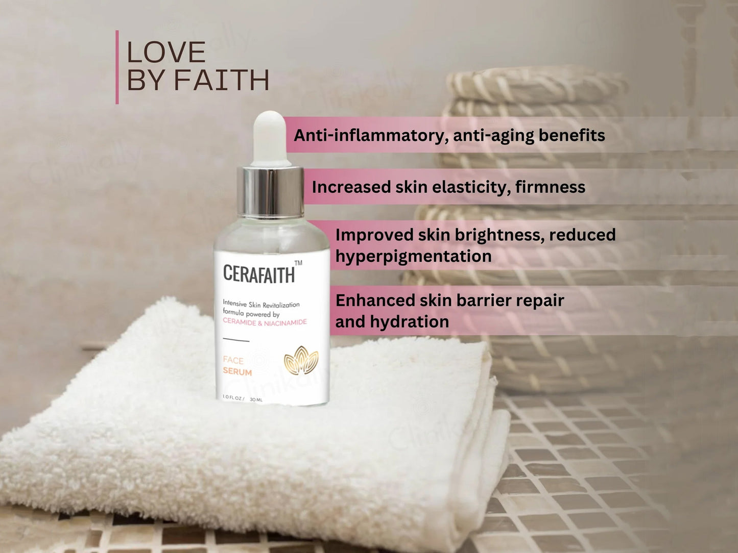 Cerafaith Ceramide & Niacinamide Face Serum