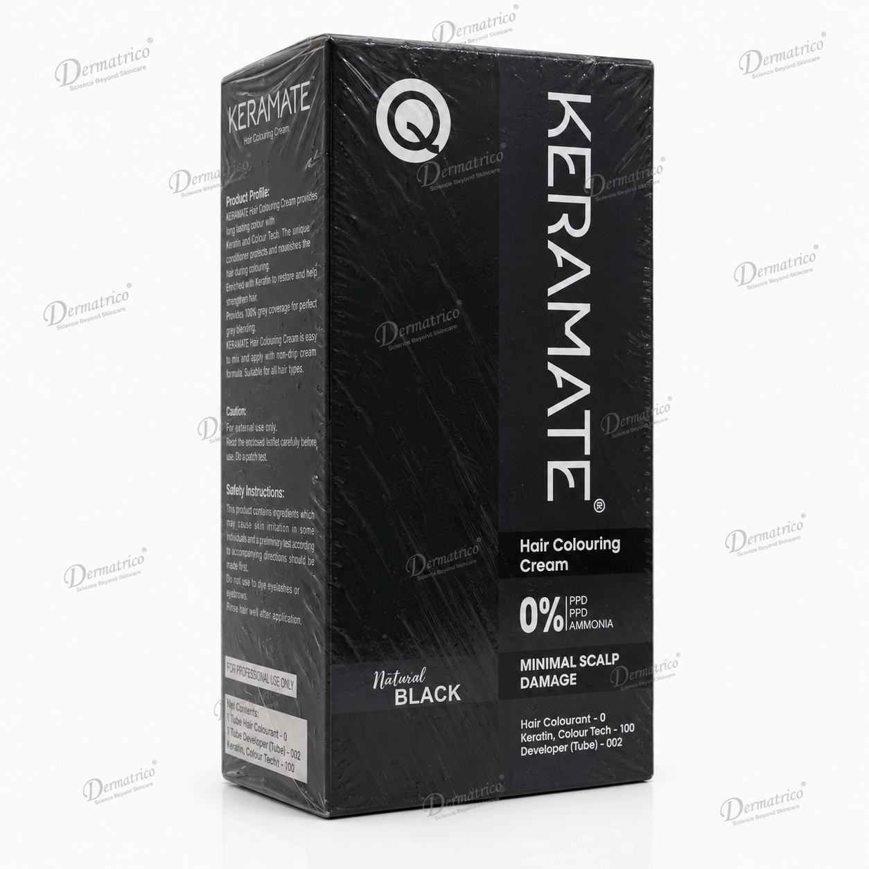 KeraMate Natural Black Hair Colouring Cream