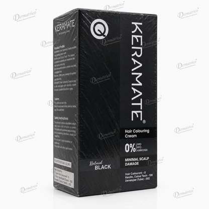 KeraMate Natural Black Hair Colouring Cream