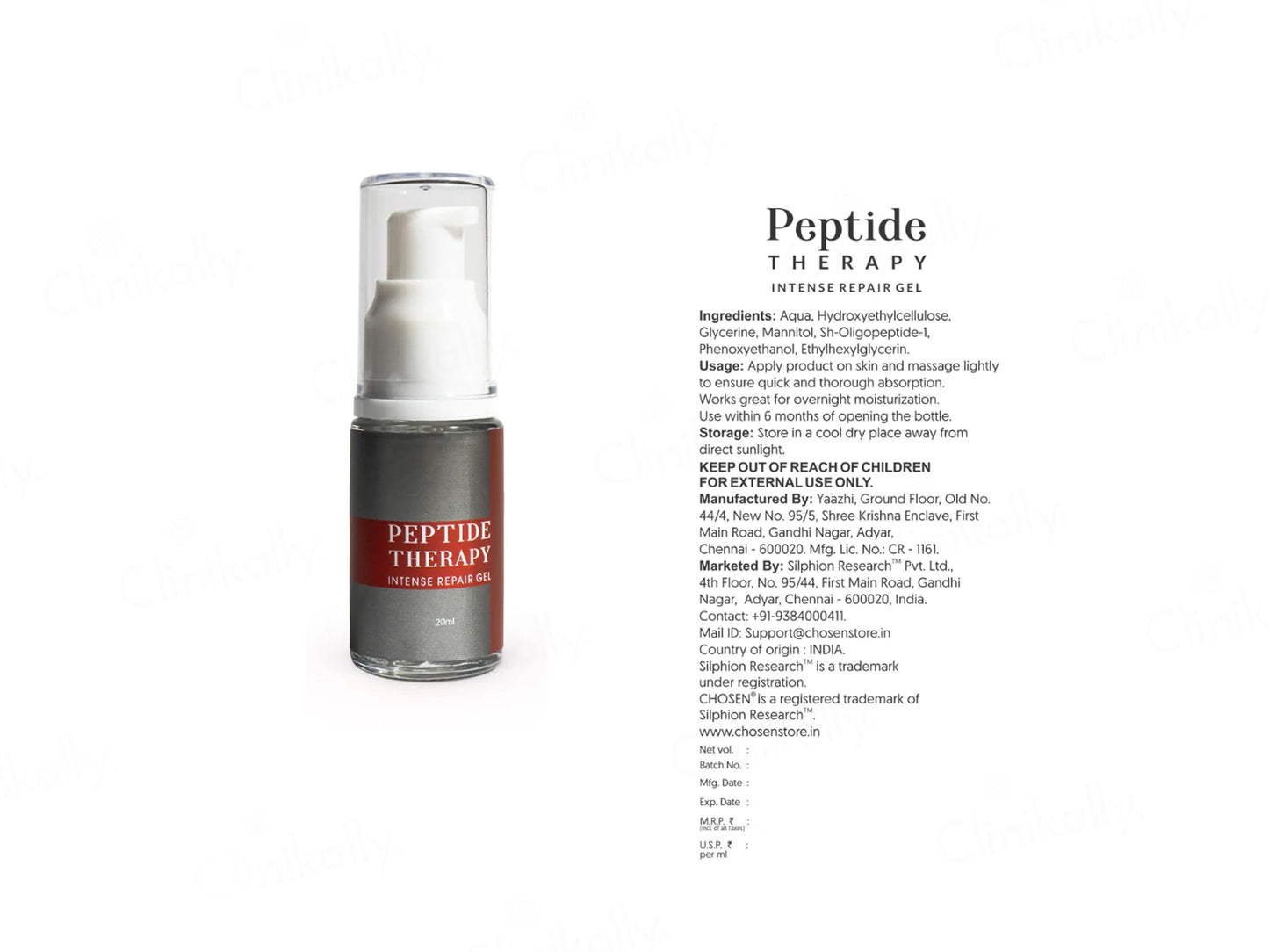 Chosen Peptide Therapy Intense Repair Gel
