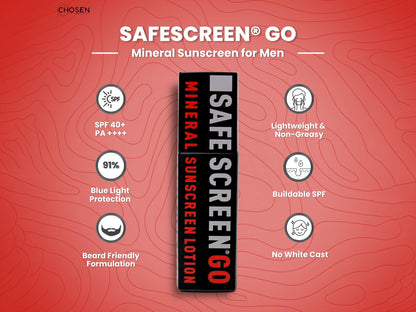 Chosen Safescreen Go Mineral Sunscreen Lotion SPF 40+ PA++++
