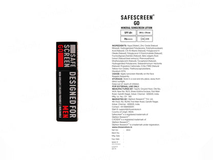 Chosen Safescreen Go Mineral Sunscreen Lotion SPF 40+ PA++++