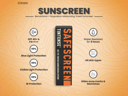 Chosen Safescreen Tintense IST-75 Tinted Sunscreen Lotion SPF 40+ PA++++