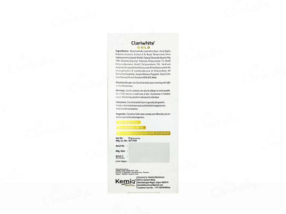 Kemiq Clariwhite Gold Natural Skin Lumination Cream