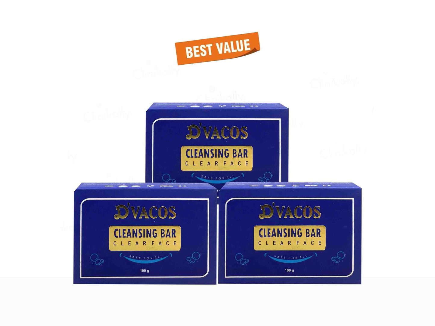 D'Vacos Clear Face Cleansing Bar