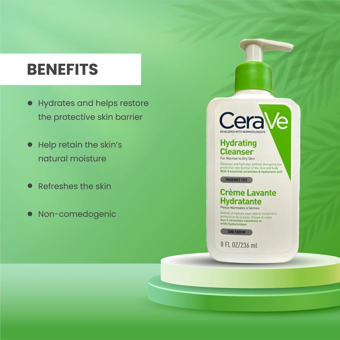 CeraVe Hydrating Cleanser for Normal to Dry Skin