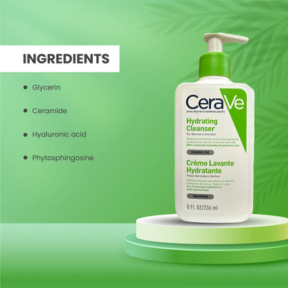 CeraVe Hydrating Cleanser for Normal to Dry Skin