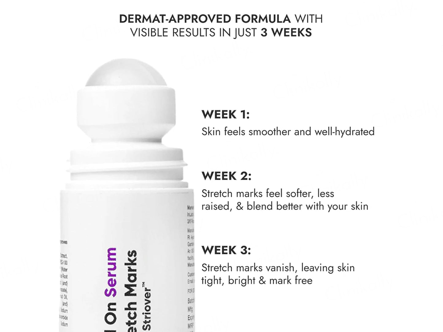 CosIQ Stretch Marks Removal Roll-On Serum With Striover