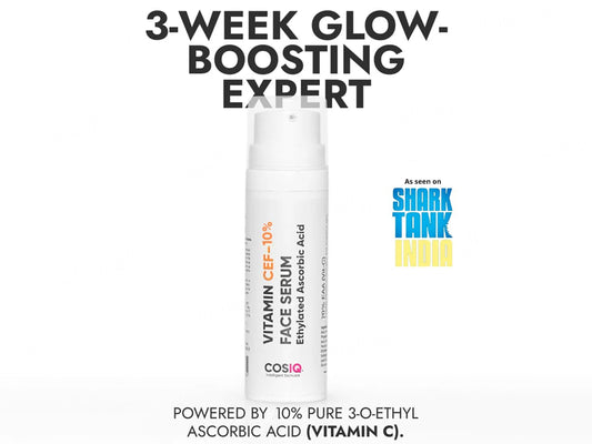 CosIQ Vitamin CEF-10% Ethylated Ascorbic Acid Glow Face Serum