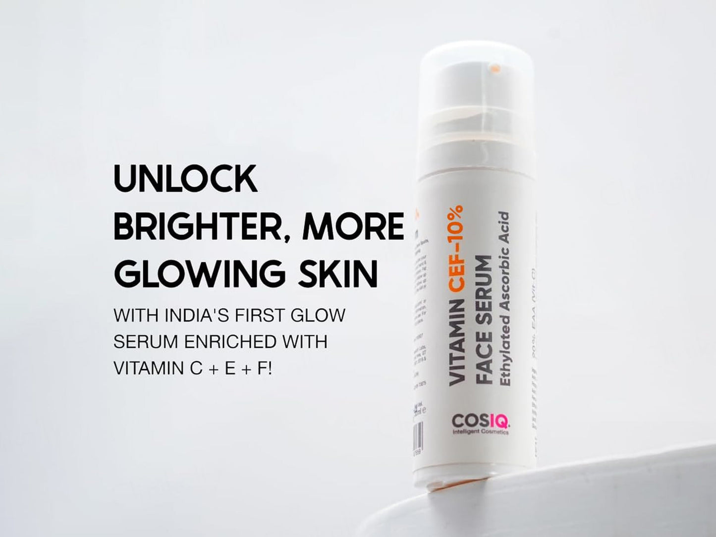 CosIQ Vitamin CEF-10% Ethylated Ascorbic Acid Glow Face Serum