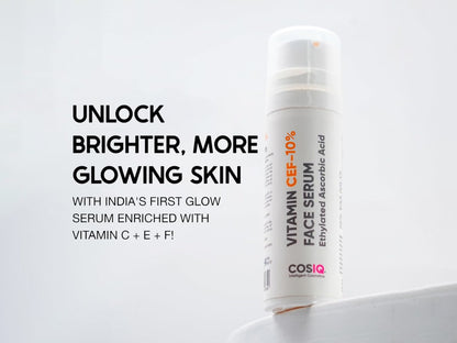 CosIQ Vitamin CEF-10% Ethylated Ascorbic Acid Glow Face Serum