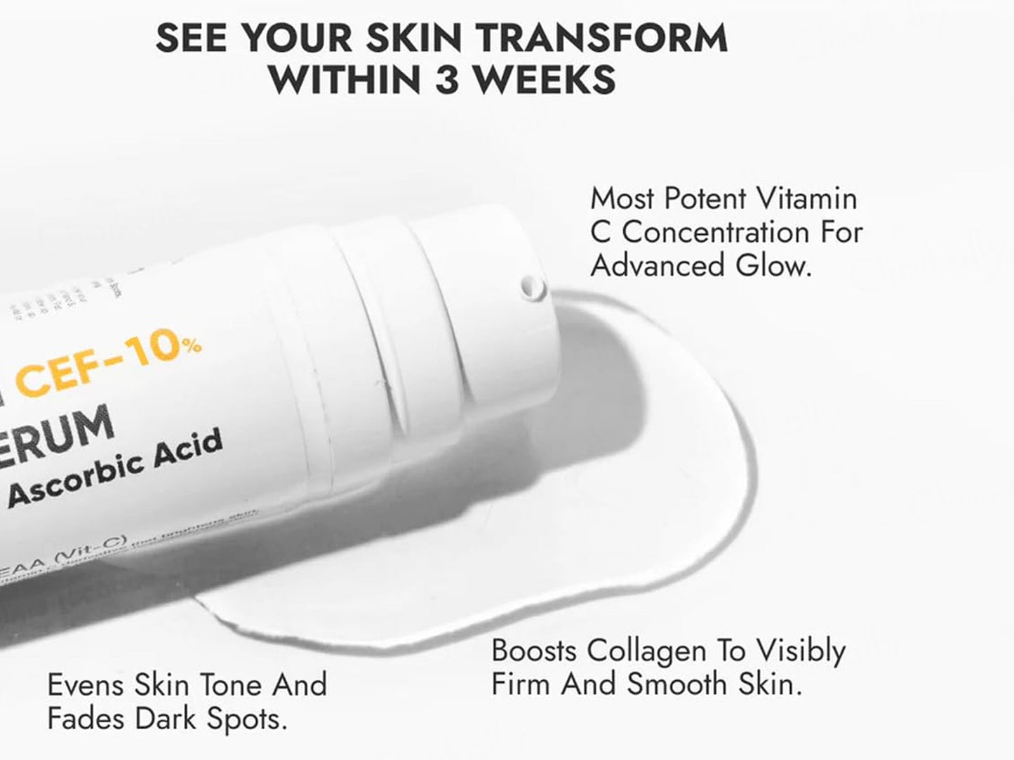 CosIQ Vitamin CEF-10% Ethylated Ascorbic Acid Glow Face Serum