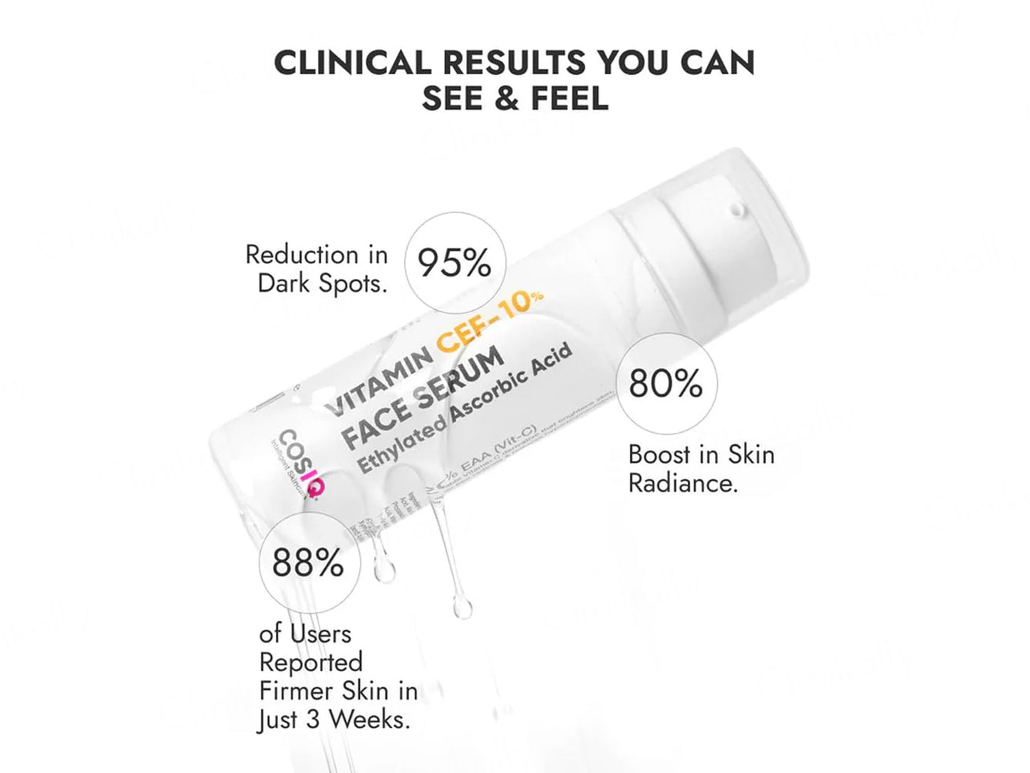 CosIQ Vitamin CEF-10% Ethylated Ascorbic Acid Glow Face Serum