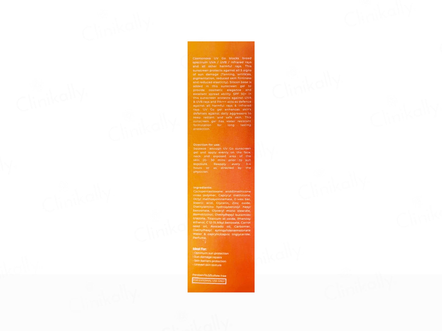 Cosmonova UV Go Silicone Sunscreen Gel SPF 50 PA+++