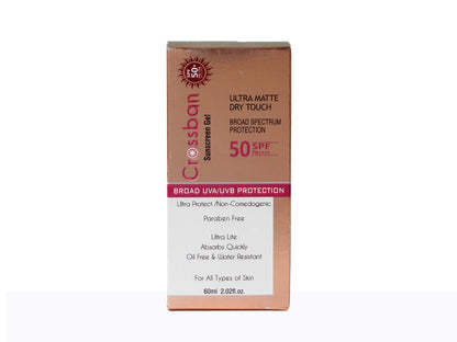 Crossban Ultra Matte Dry Touch Sunscreen Gel SPF 50+ PA++++