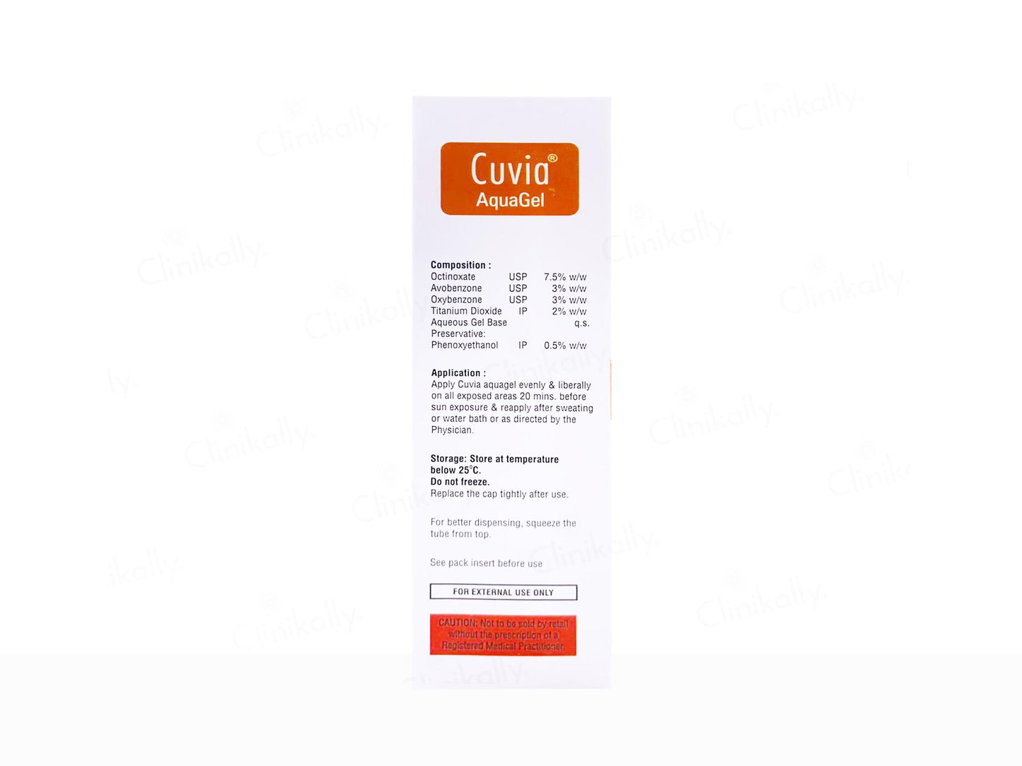 Cuvia Aquagel Sunscreen Gel SPF 30